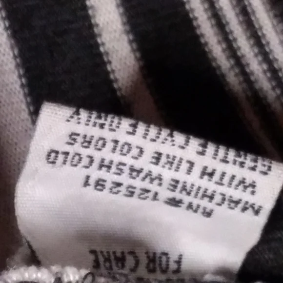 (#11) Men's Black and White Stripped Xtreme Gear Collar Shirt (Size 3XL) - Picture 2 of 12